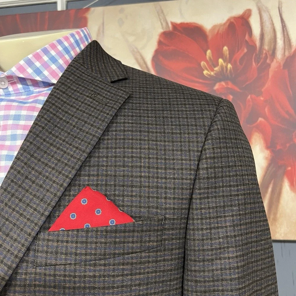 Lauren Ralph Lauren Blazer Sport Jacket Mens 42L Long Polyester Blend‎ Stretch - Picture 4 of 11